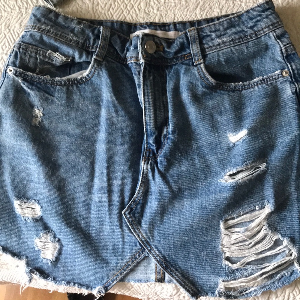 Zara denim skirt